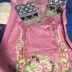 Pink Floral Long Sleeve Dress